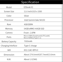 Load image into Gallery viewer, Jumper EZbook Multi Touch Display laptop